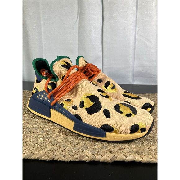 Men's Size 11 - Adidas Pharrell x‎ NMD Human Race Animal Print - Pulse Amber NEW - Picture 1 of 6